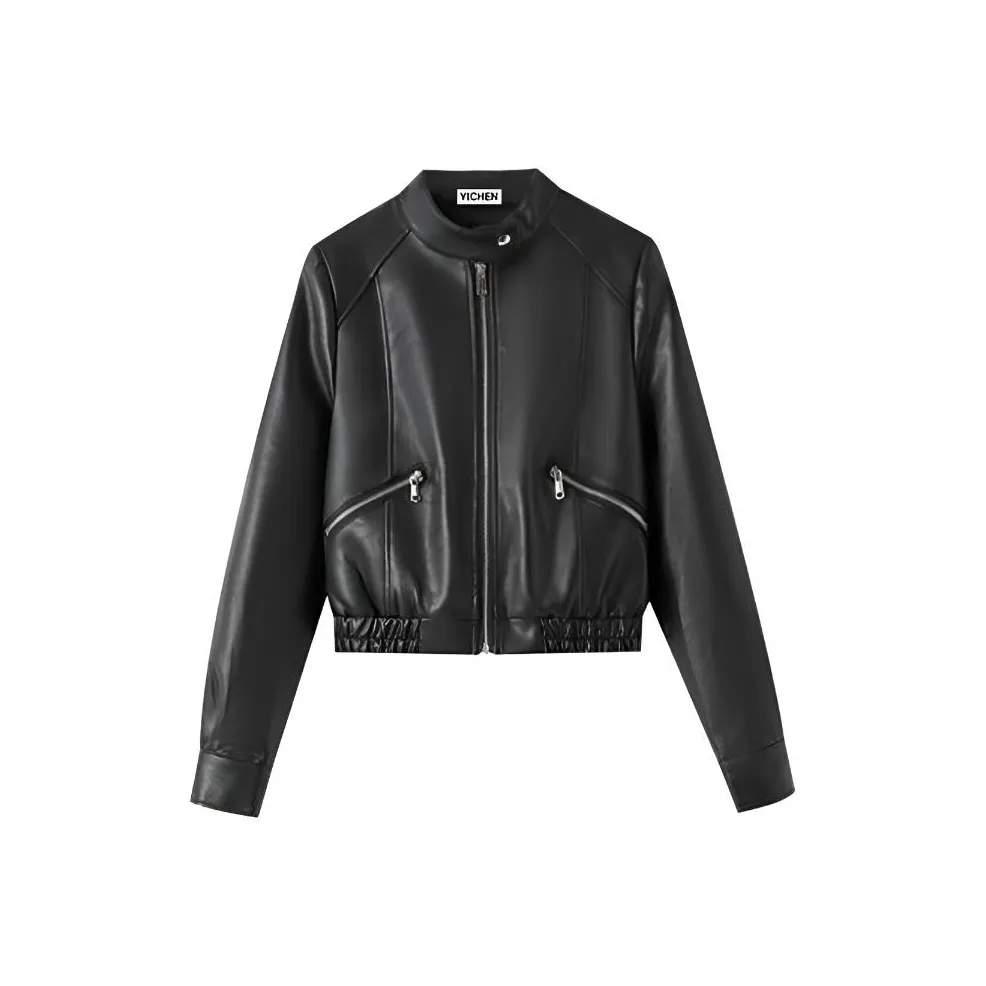 YICHEN Женские кожаные куртки