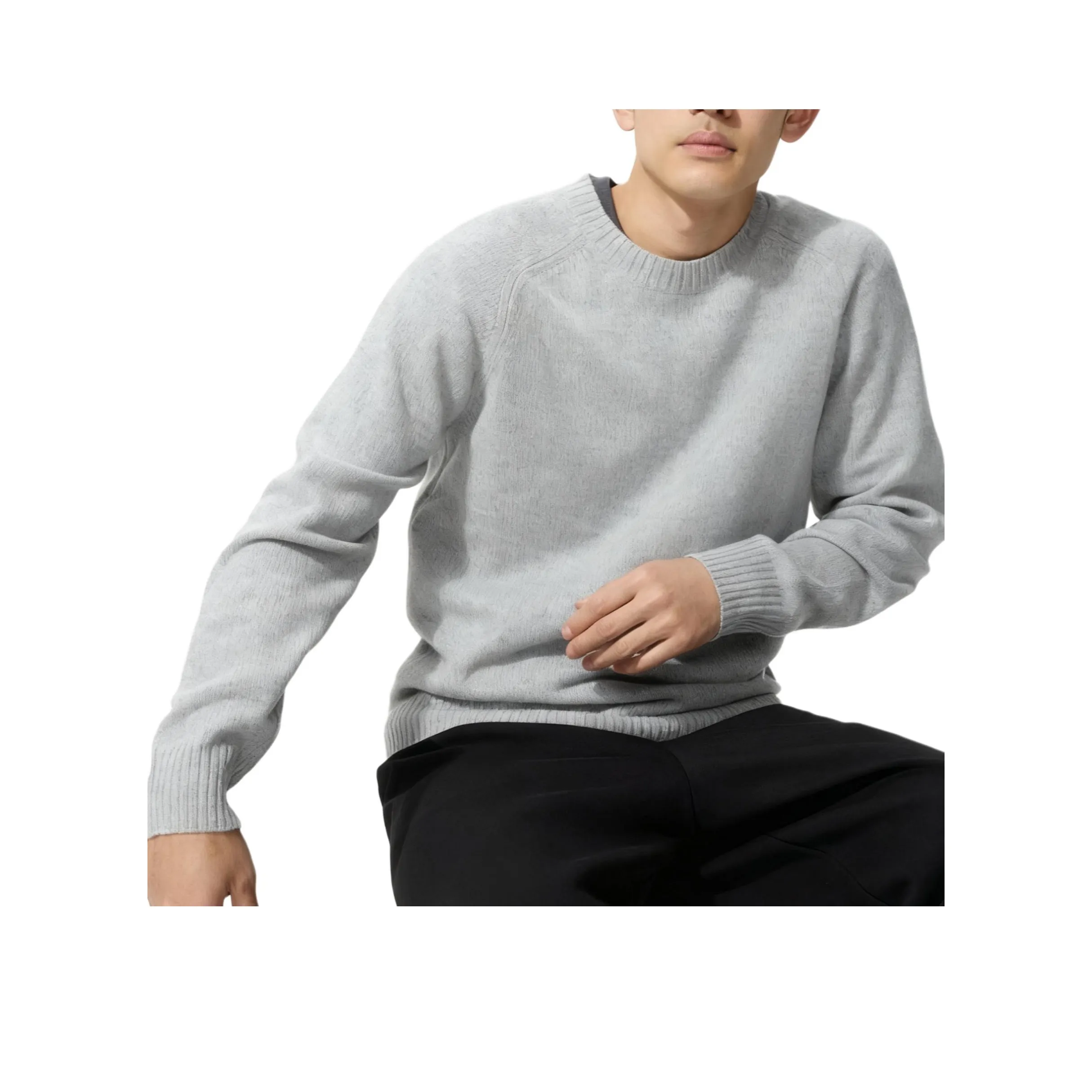 UNIQLO Светло-серые унисекс свитеры