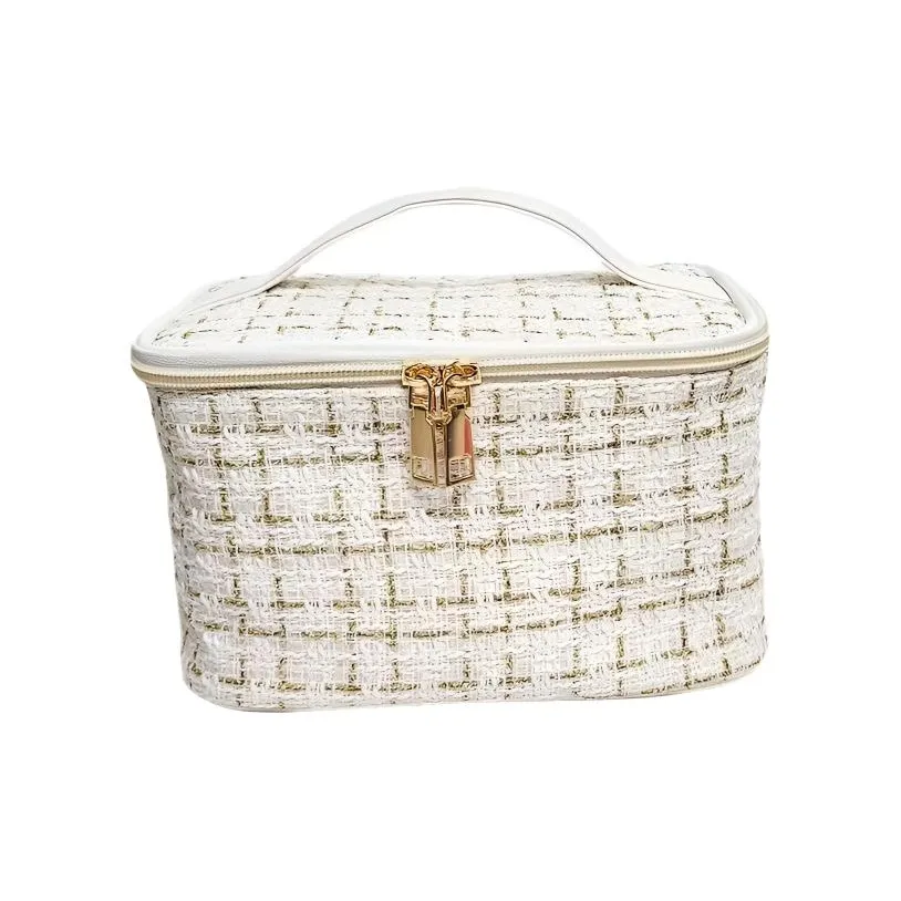 Pan Фарфор Утонченный Новинка CHANEL Inspired Стильный Модный Большой Объем Портативная Сумка Косметичка