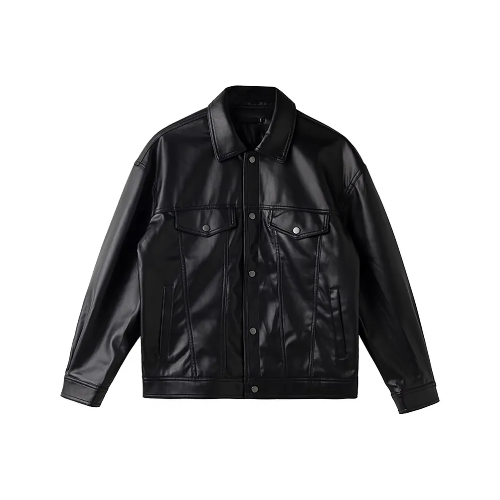 LOUGHNEA Черные Мужские Кожаные Куртки