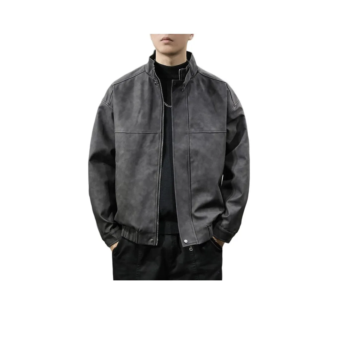 QIANJINNIU Кожа Куртка Мужская