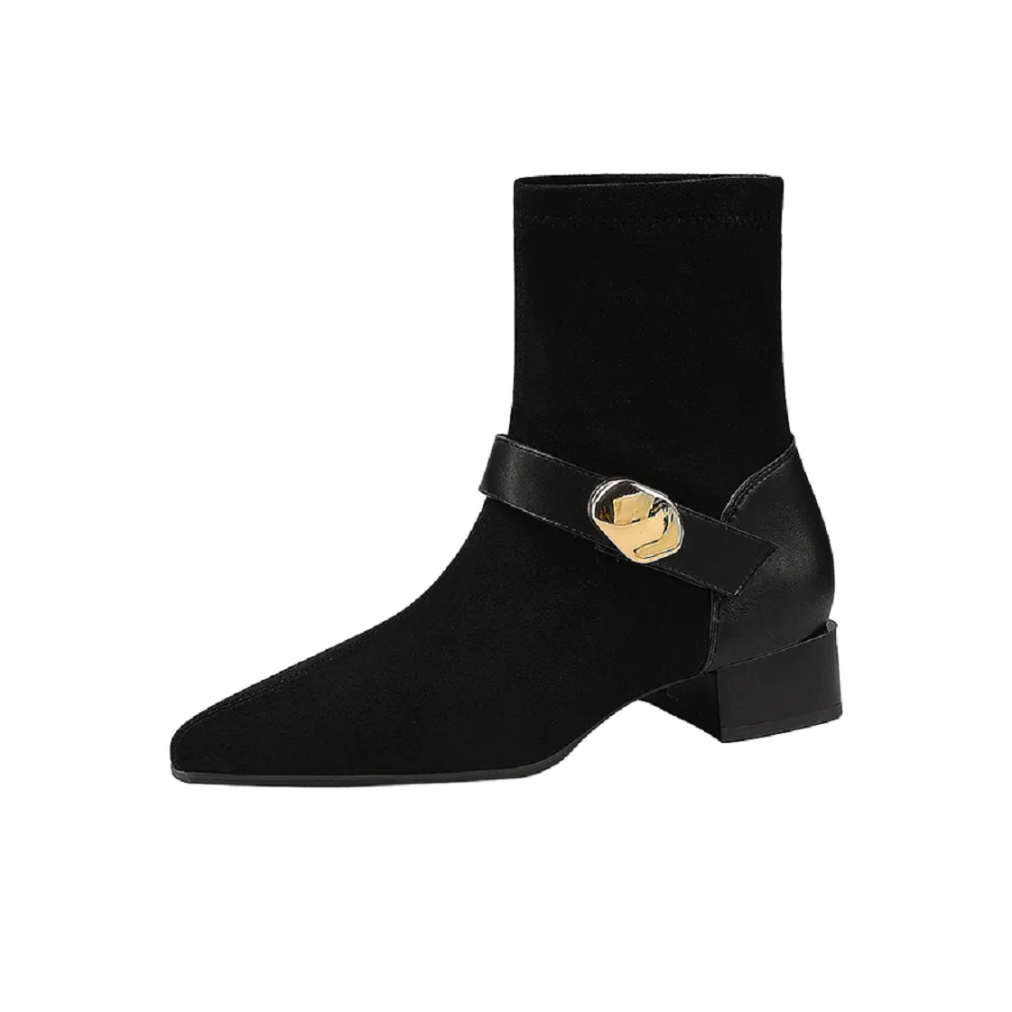 Mulinsen Тонкие ботинки ботильоны примерно 3,2 см женские