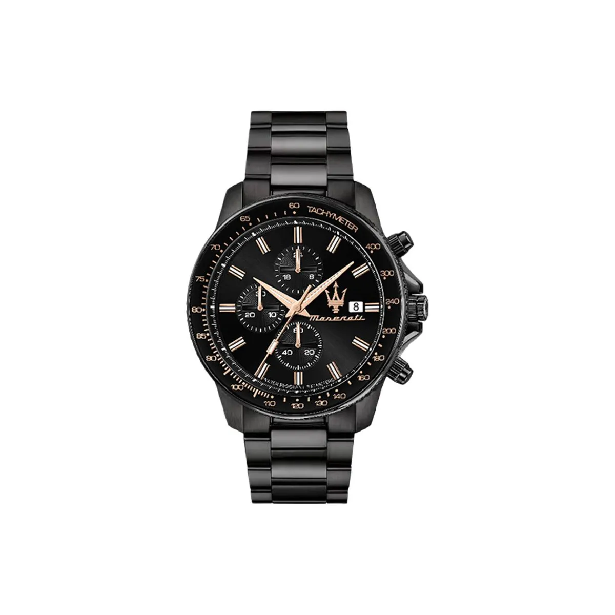 Maserati Кварцевый механизм Черный циферблат Мужские часы Роскошная коробка Набор