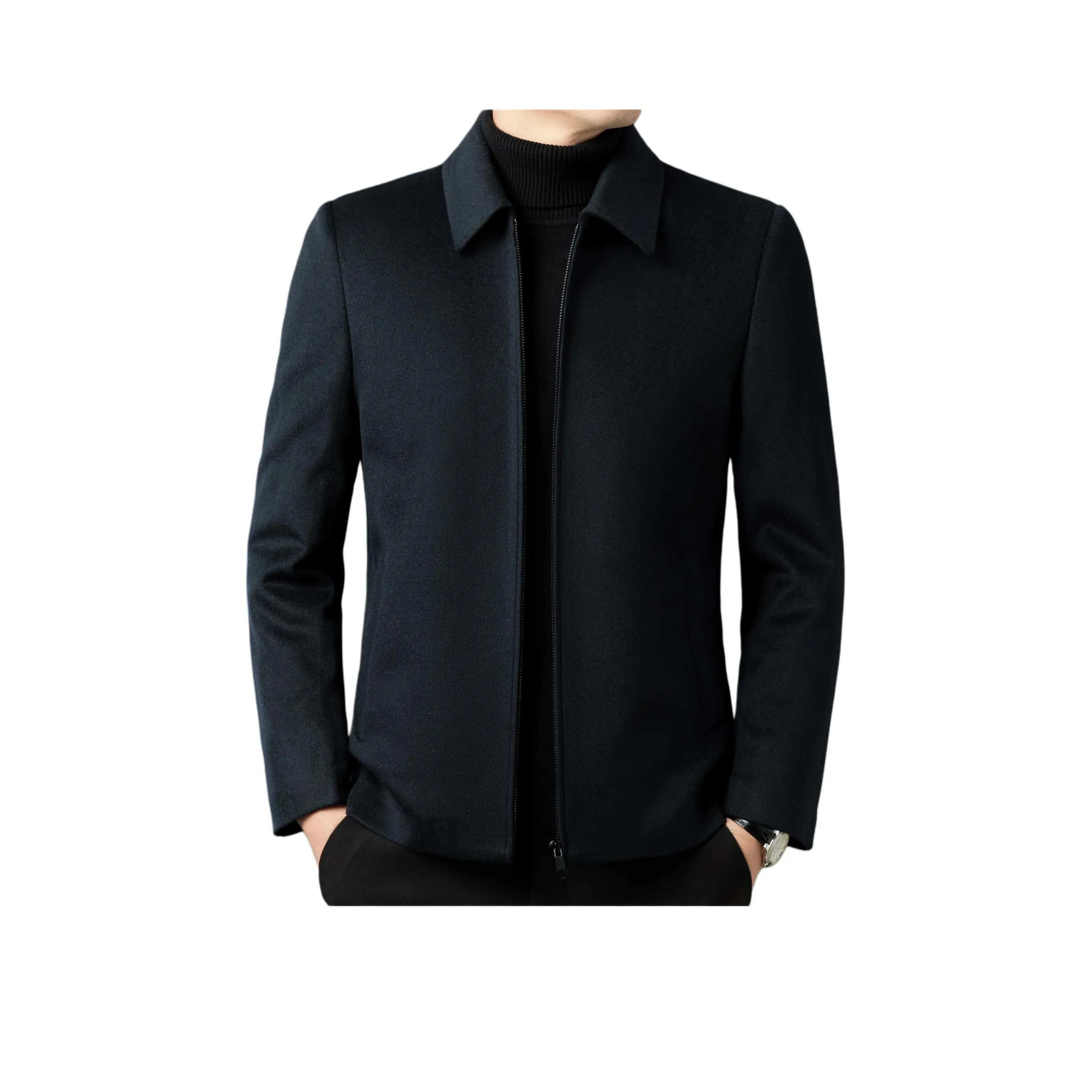 LAOYECHE Темно-синий мужской пальто