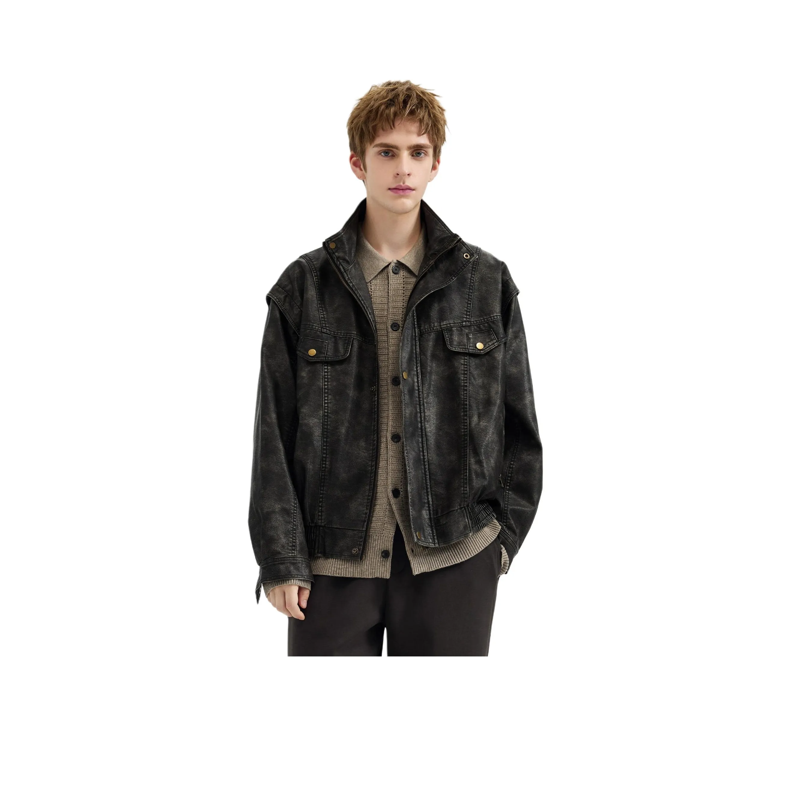 WILD LEADER Vedri кожа куртка мужская