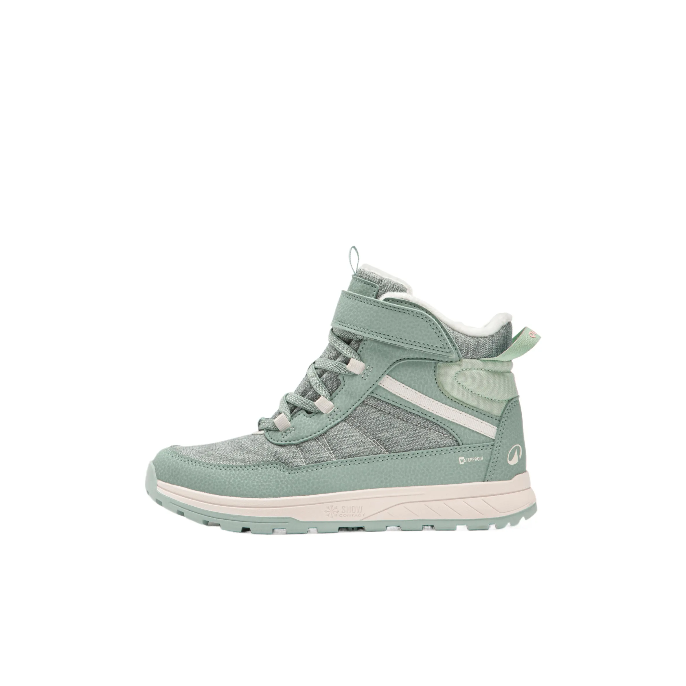 DECATHLON SH500 Противоскользящие детские зимние сапоги нефритово-синий для детей от 3 до 7 лет