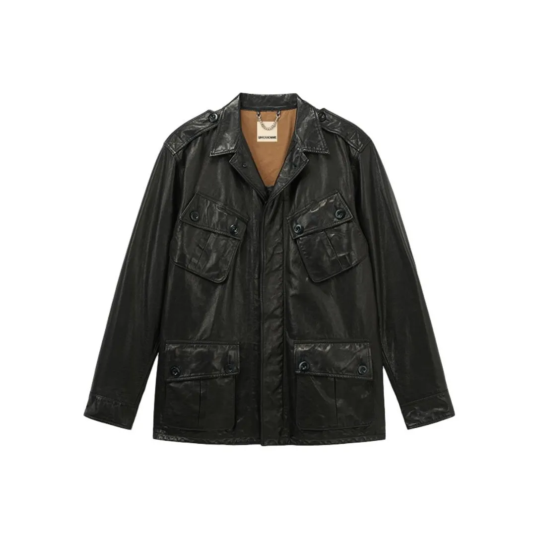 UNICA HOMME Кожа Куртка Мужская