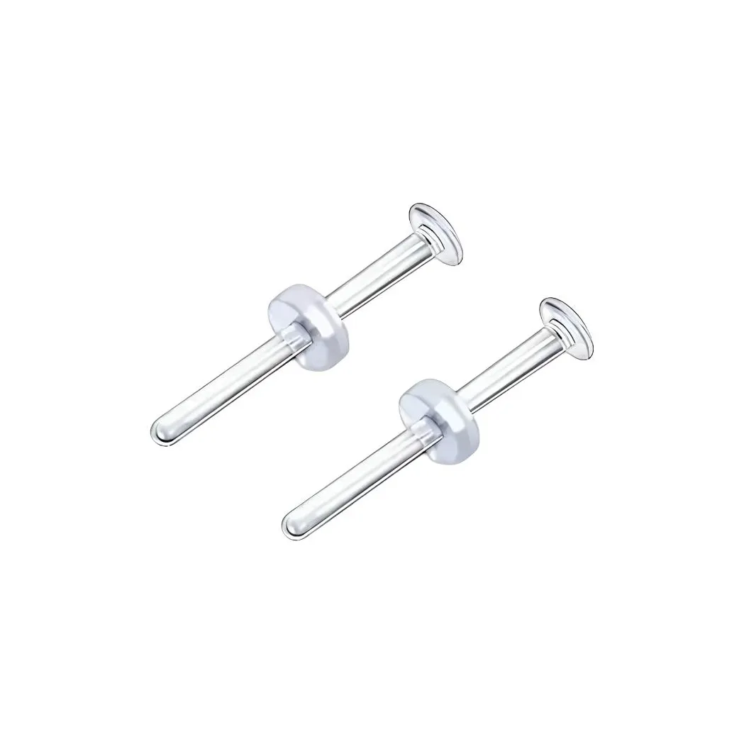 JXRX Свинец Бесплатно Стекло Серьги-гвоздики Унисекс