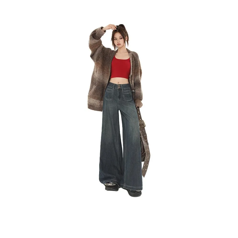 JOPPTI Темно-синий женский джинсы