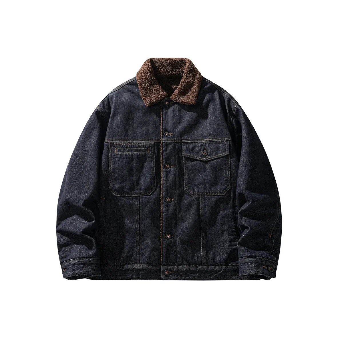 HZWH Синий Черный Мужские Куртки