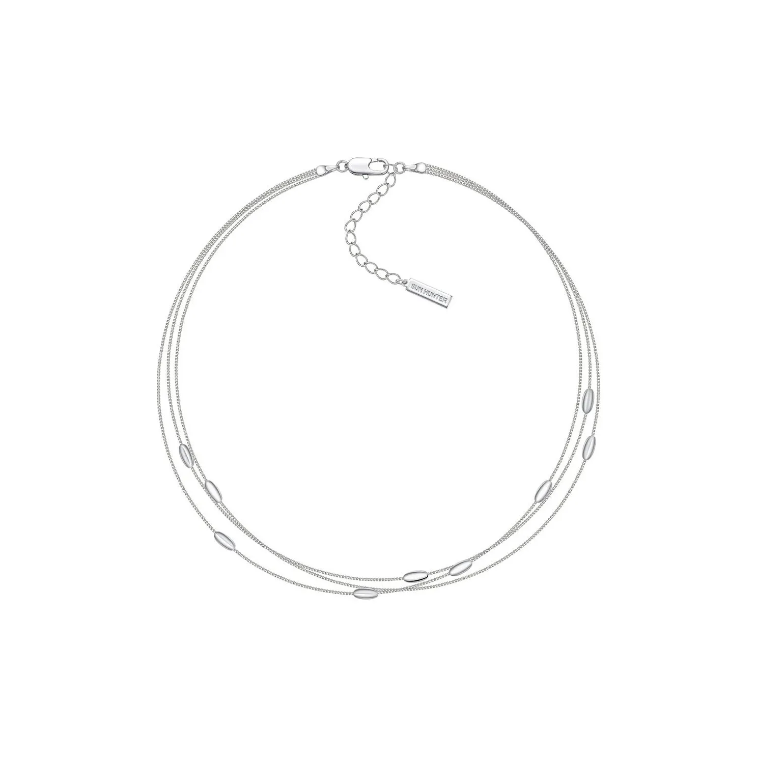 SUN HUNTER Белое золото с медным покрытием ожерелья женские