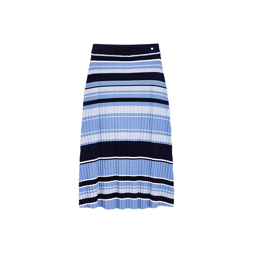 Desigual Черный Баскетбол Полосы Женские Повседневные Длинные Юбки