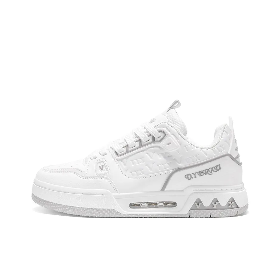 V.YERXU Амортизация Высота Увеличение Устойчивость к Износу Противоскользящие Низкие Кроссовки для Скейтбординга Подростки