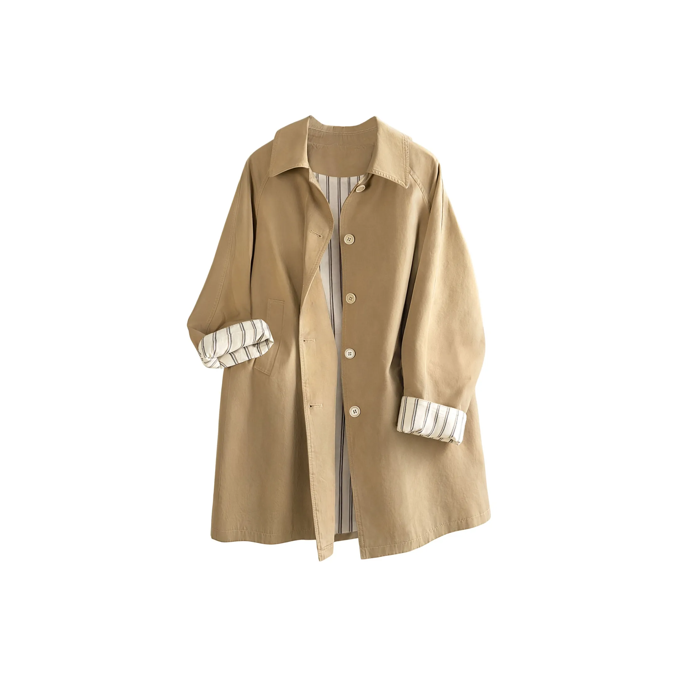 Cypress House Хаки Женская Тренч