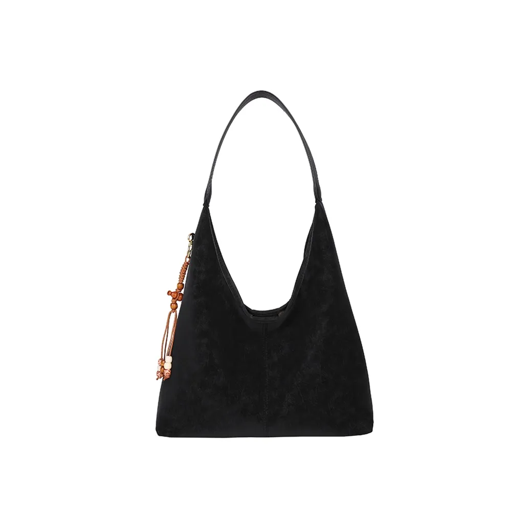 WRELS Замша Сумка Стандартная Черная Кофейная Бежевая