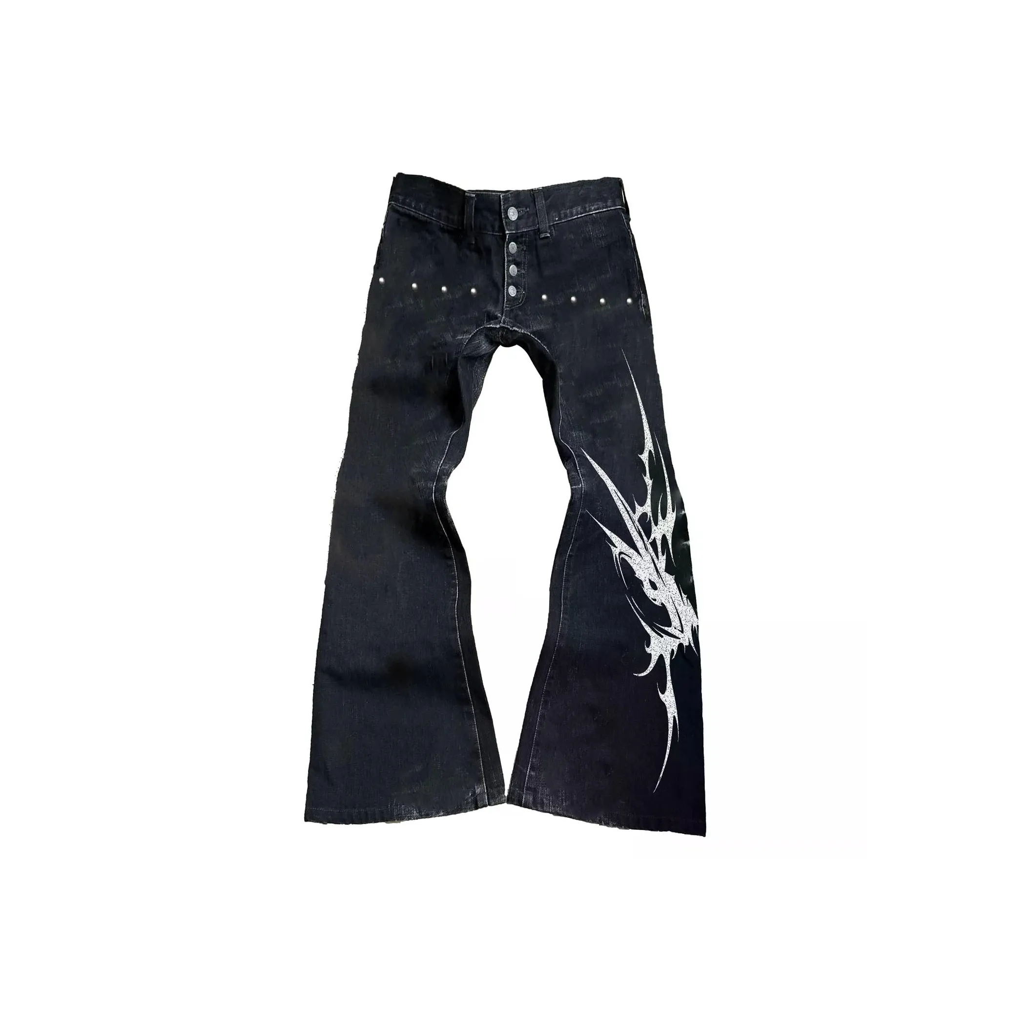 PAIKI Черные Унисекс Джинсы