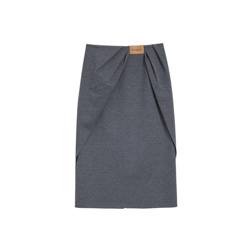 Desigual Серый Женские Повседневные Длинные Юбки