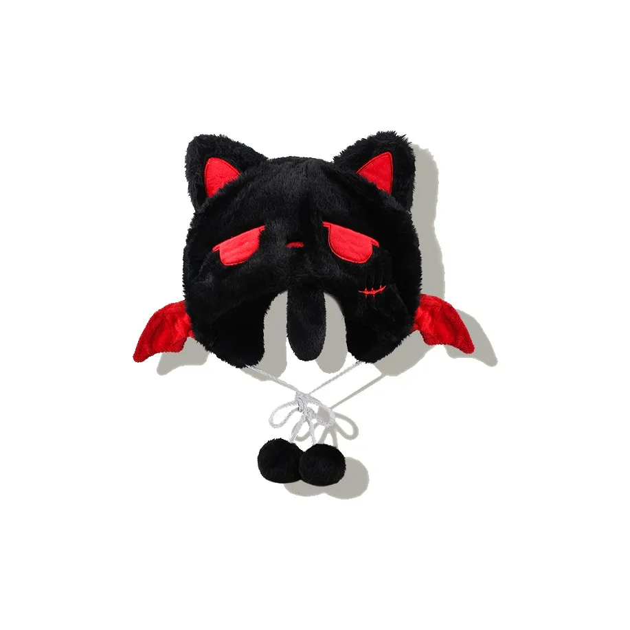 YOUWEI Полиэстер Мультяшный Little Кошка Катание на лыжах Пуловер Шляпа Lei Feng Шапка-бини Унисекс