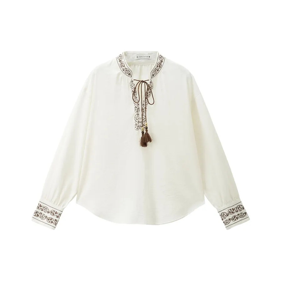 Giordano 02 Бежевый Абрикос Женские Рубашки