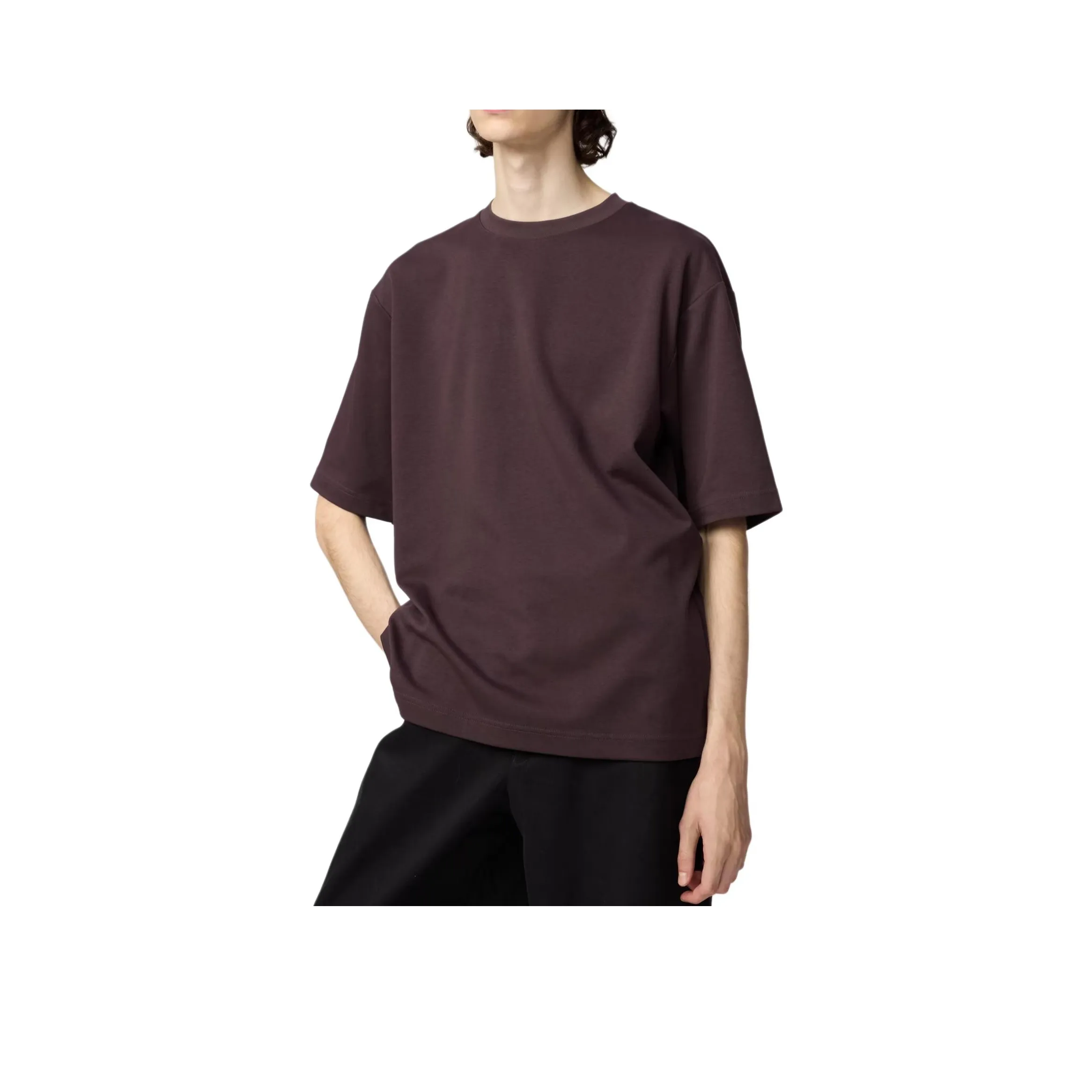 UNIQLO Бордовый Унисекс T-рубашки