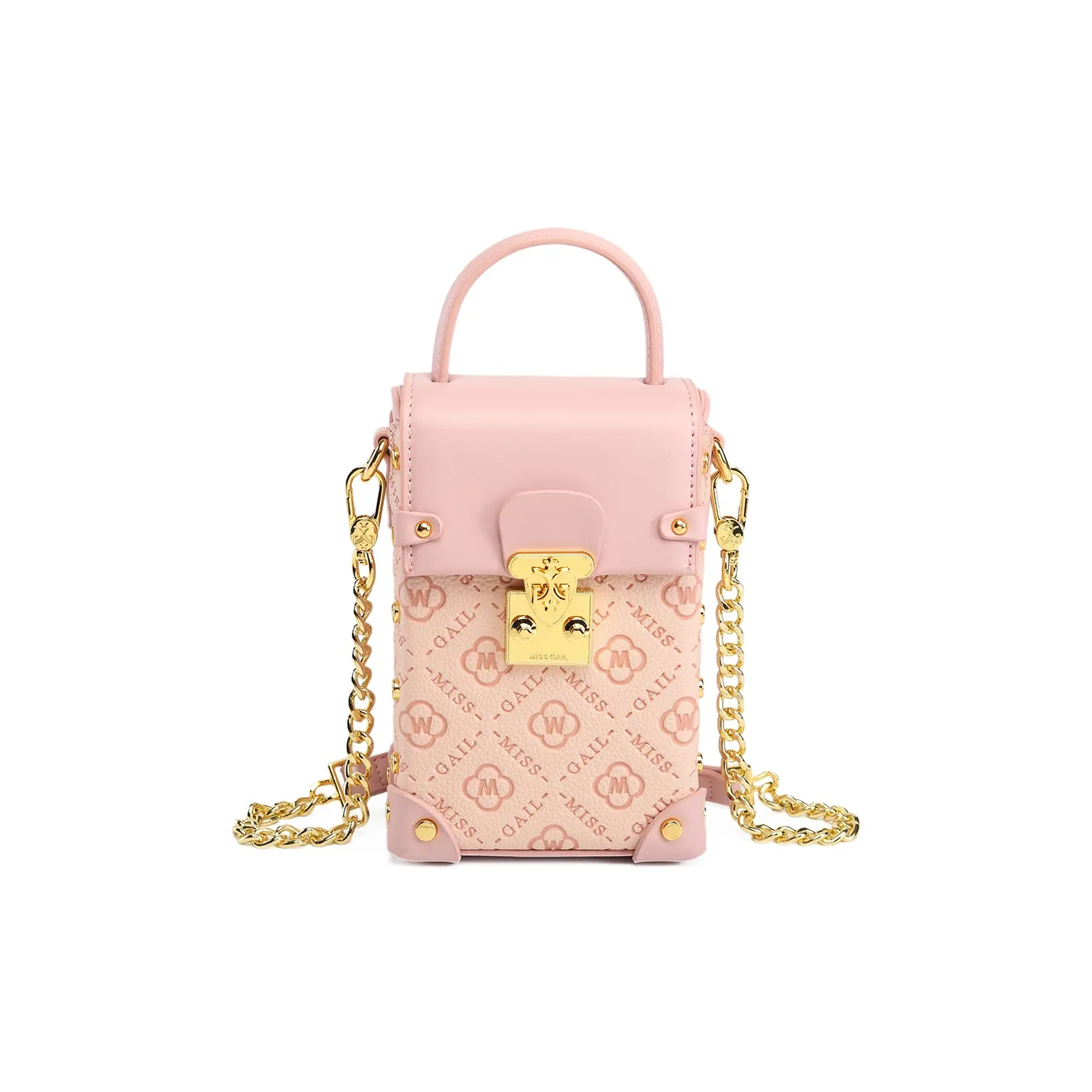 MISS GAIL Сумка из синтетической кожи стандартная женская прессованный розовый бархатный розовый