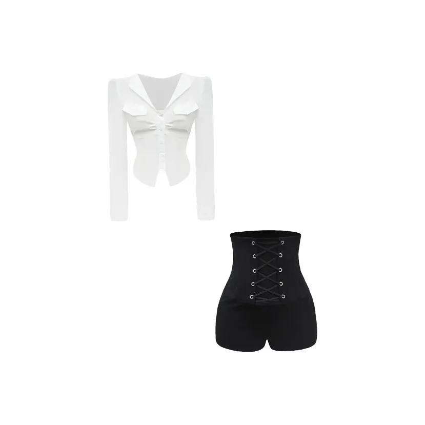 HUINIAN Топ и Штаны Женские Повседневные Костюмы