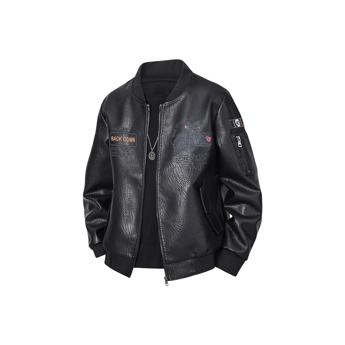 ONENINE34PM Кожаная куртка мужская