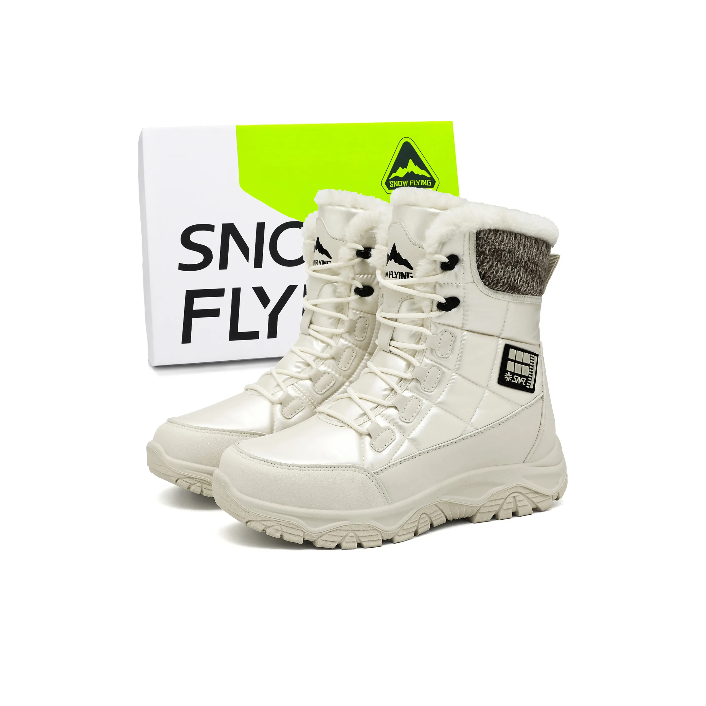 SNOW FLYING Зимняя тактическая ботинок коллекция Высокие сноубутсы Унисекс