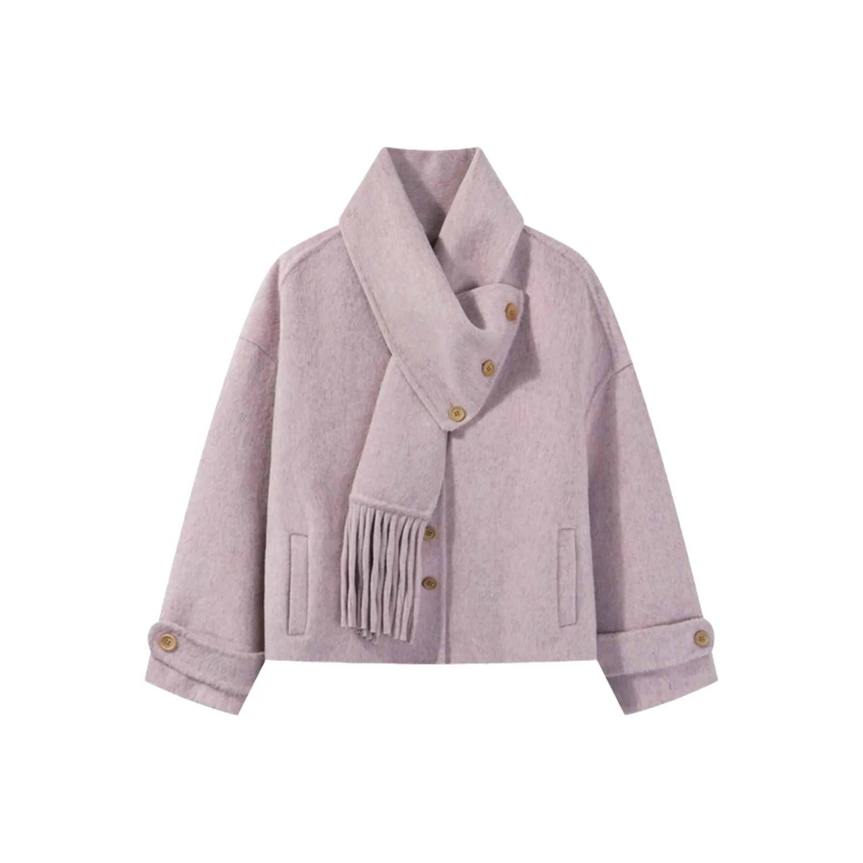 JOPPTI Фиолетовое Женское Пальто