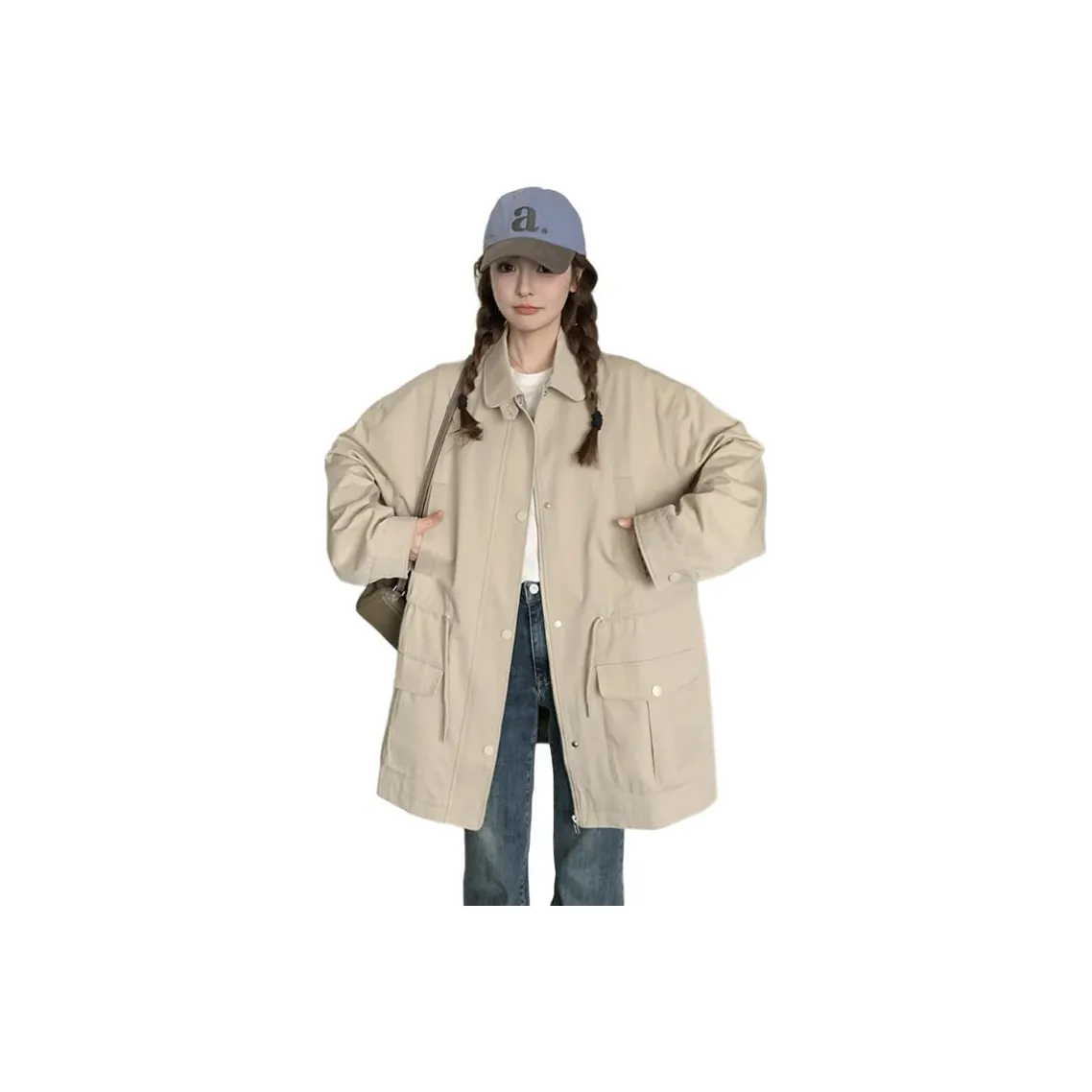 Gentle Welcome Хаки Женское Пальто