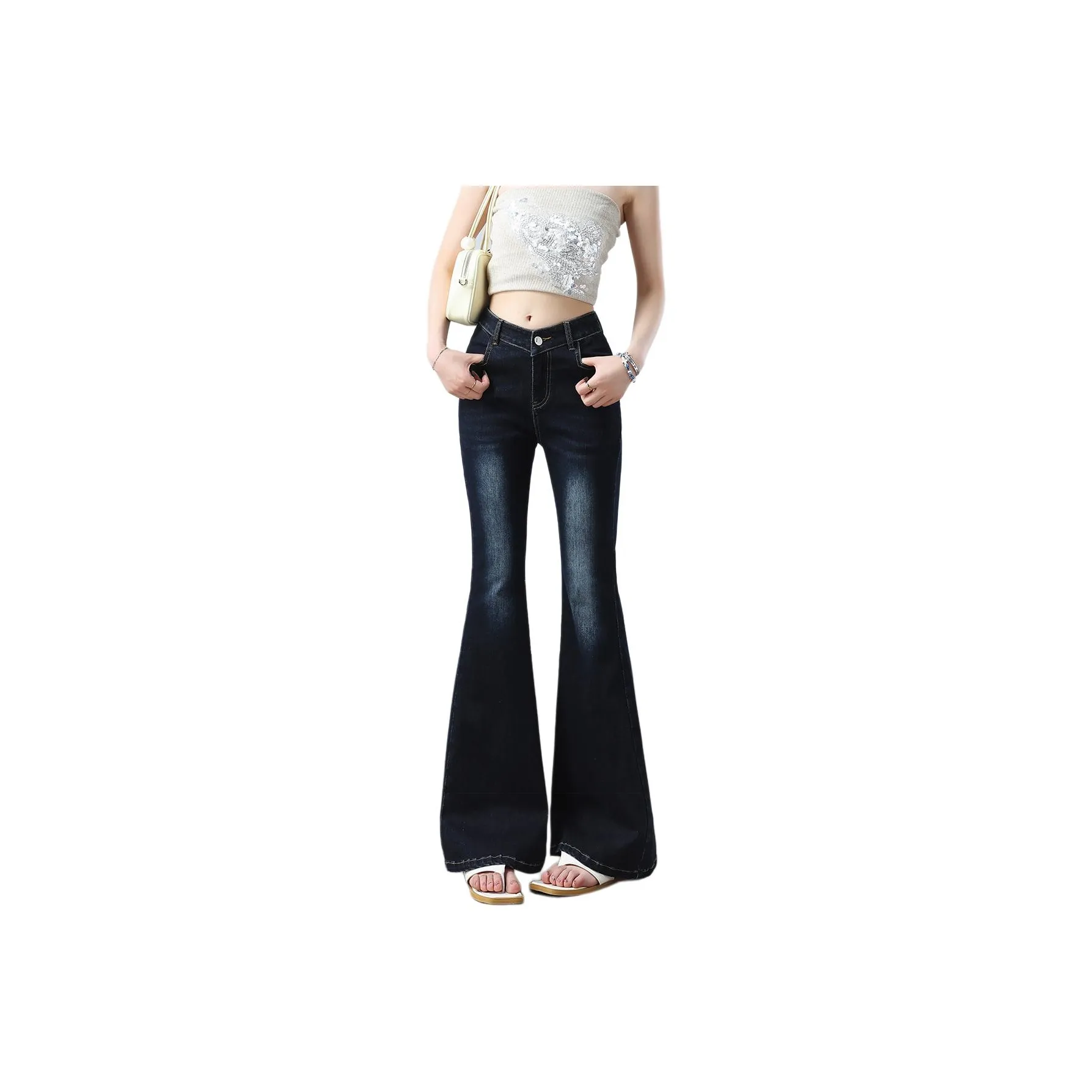 Izzue Темно-синие женские джинсы