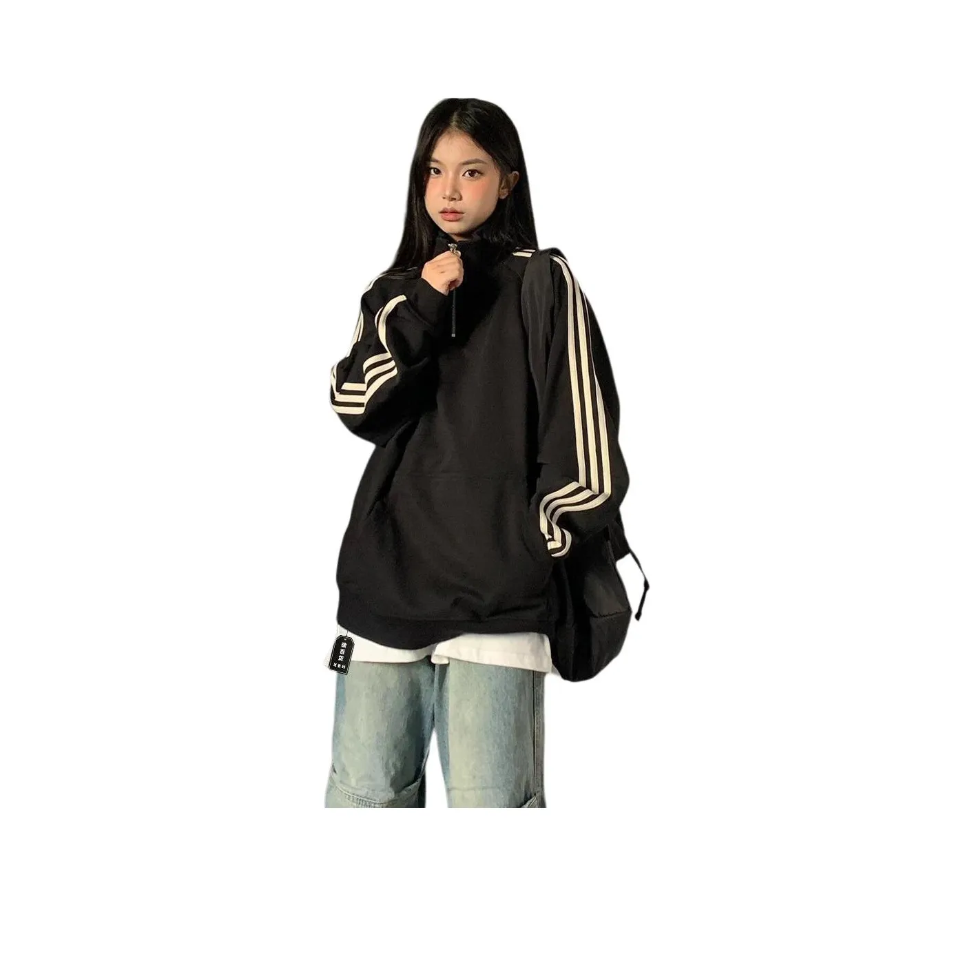 XUBAIHUO Черный Унисекс Свитшоты