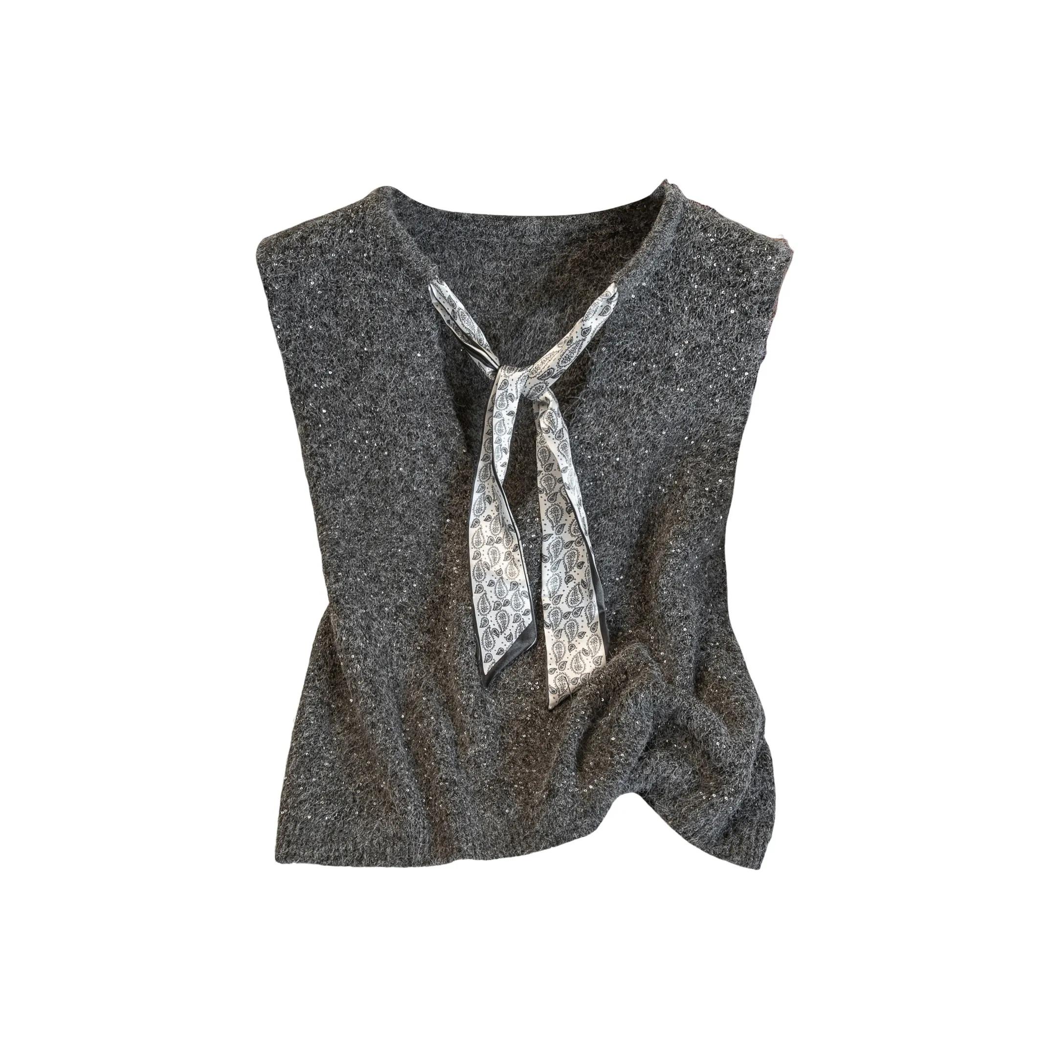 Cypress House Темно-серый Женский жилет