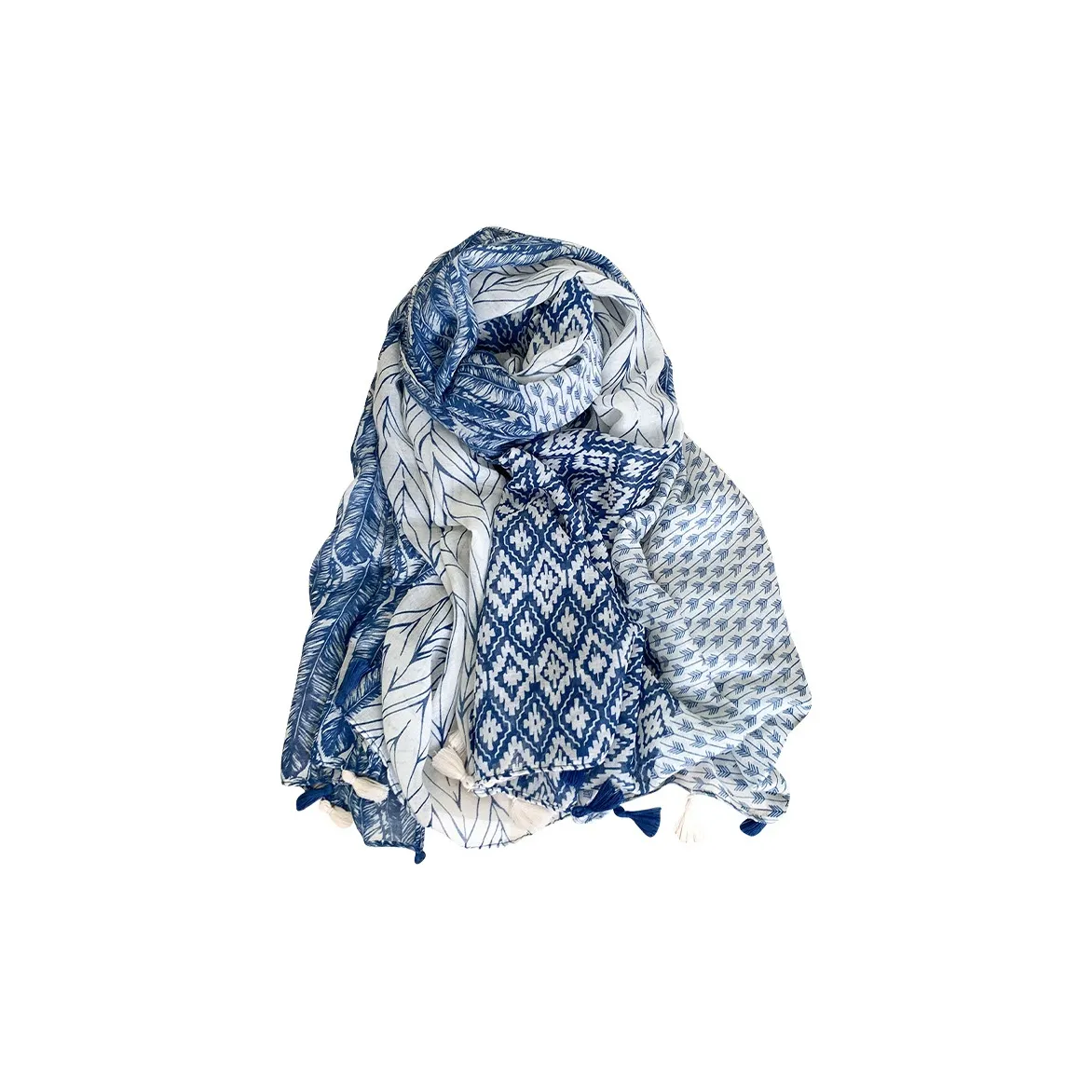 JKEM Хлопок лен смесь палантины женские