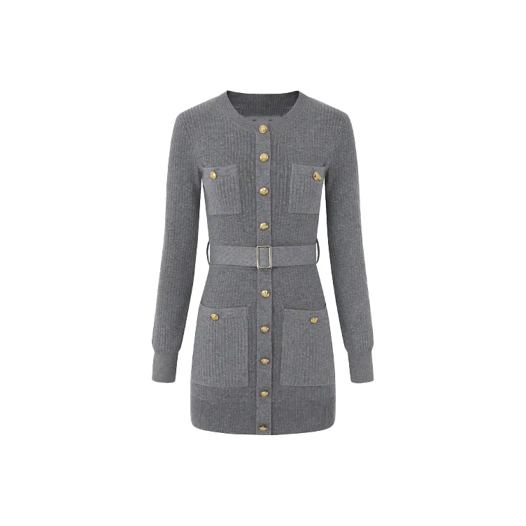 SECFLY OFFICIAL Длинное платье с длинными рукавами женское