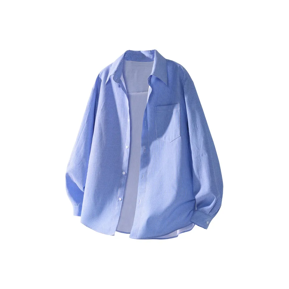 HOZZS Синий Унисекс Рубашки