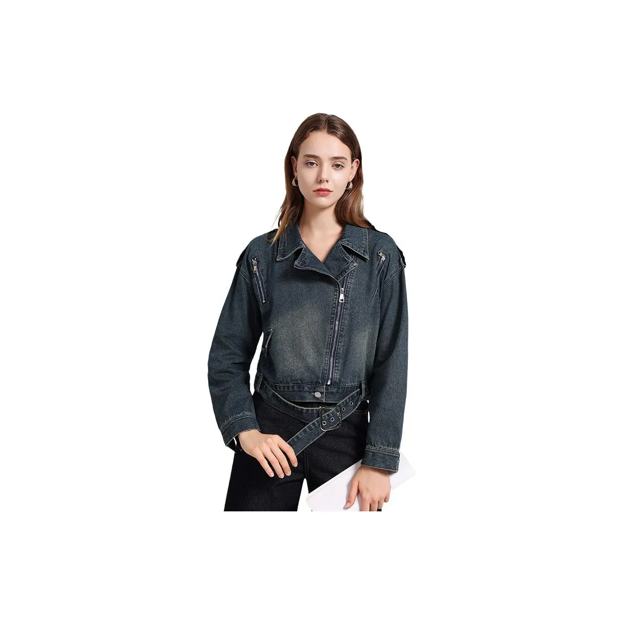 WOWI Blue Женские Джинсовые Куртки