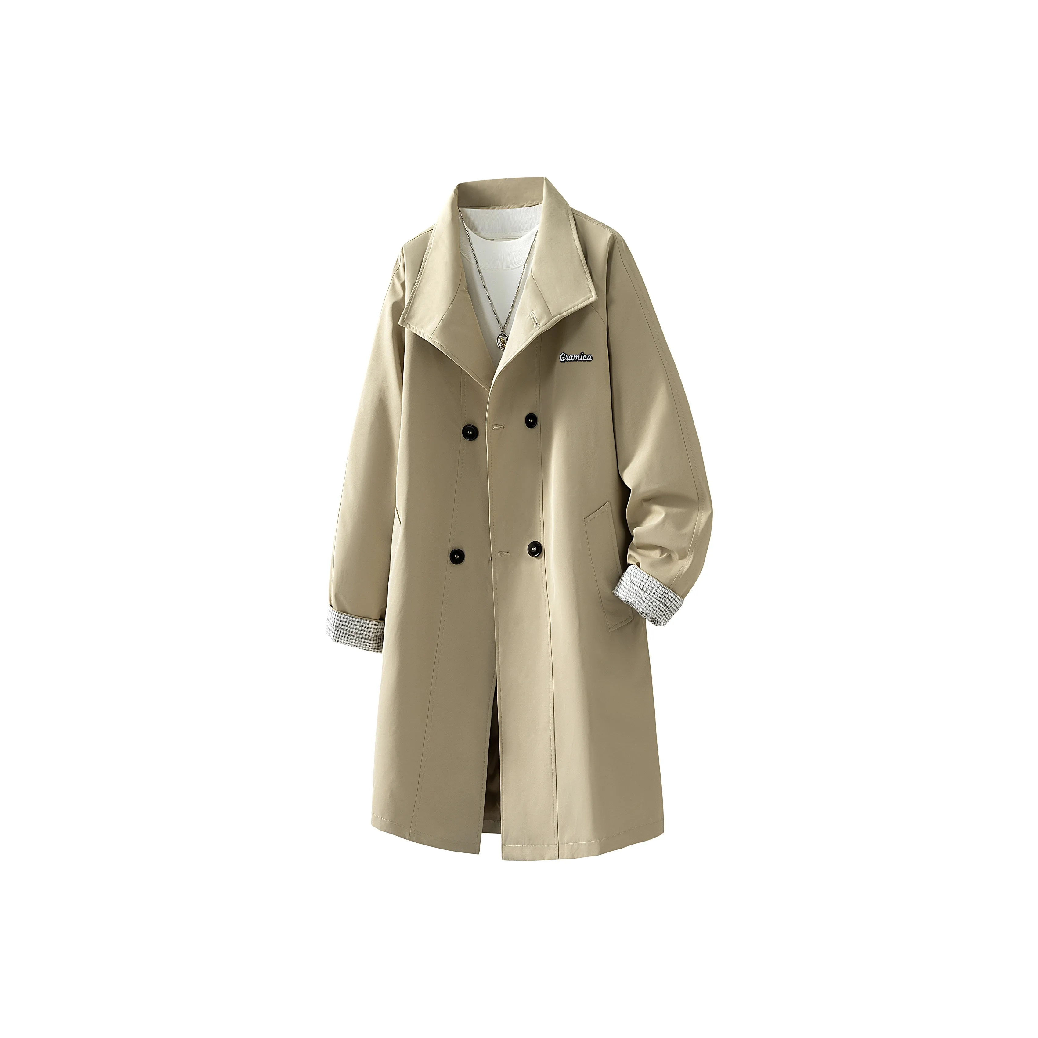 GRAMICA Осенний Зимний Тренч Унисекс