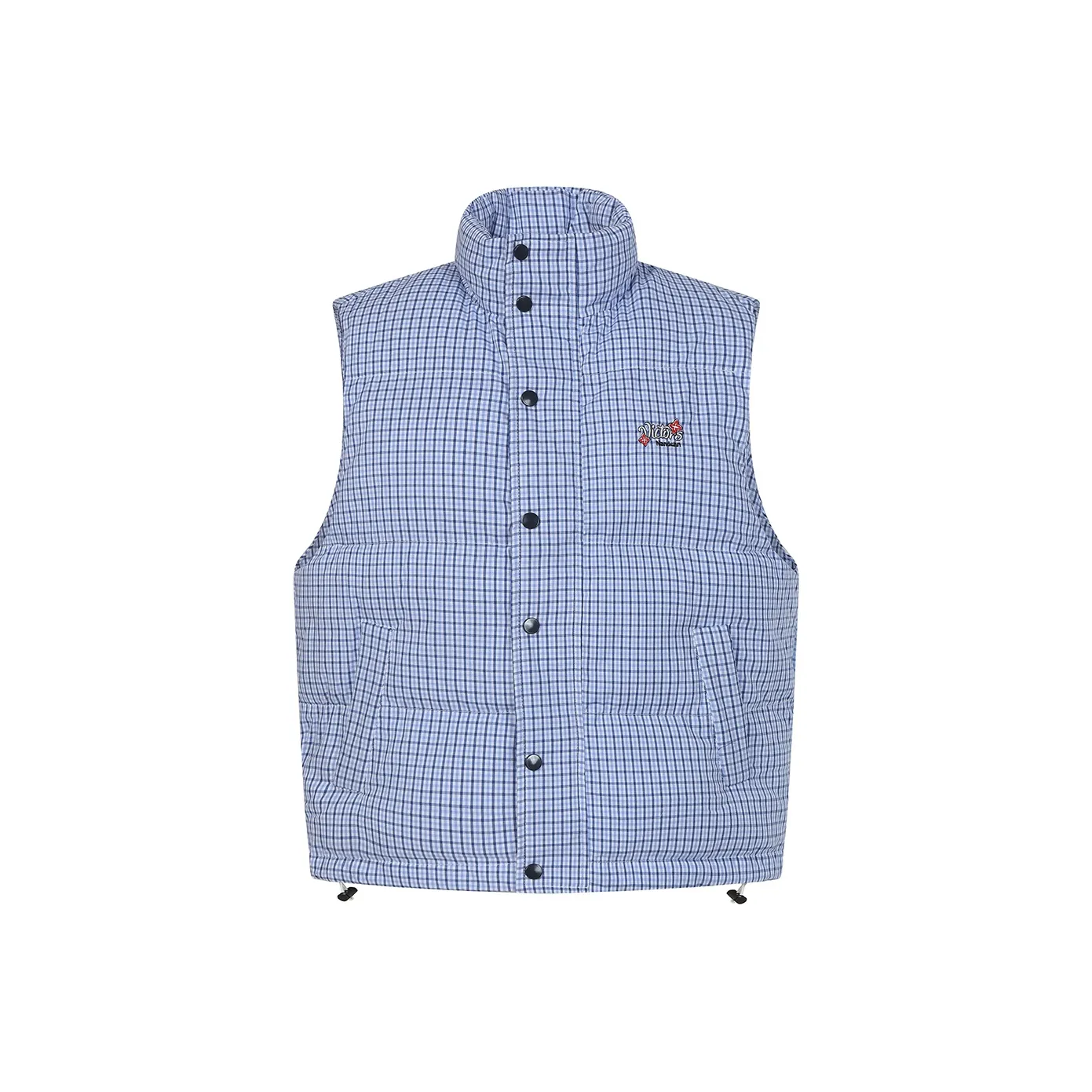 NANDCHN Синяя клетка Унисекс Пуховики