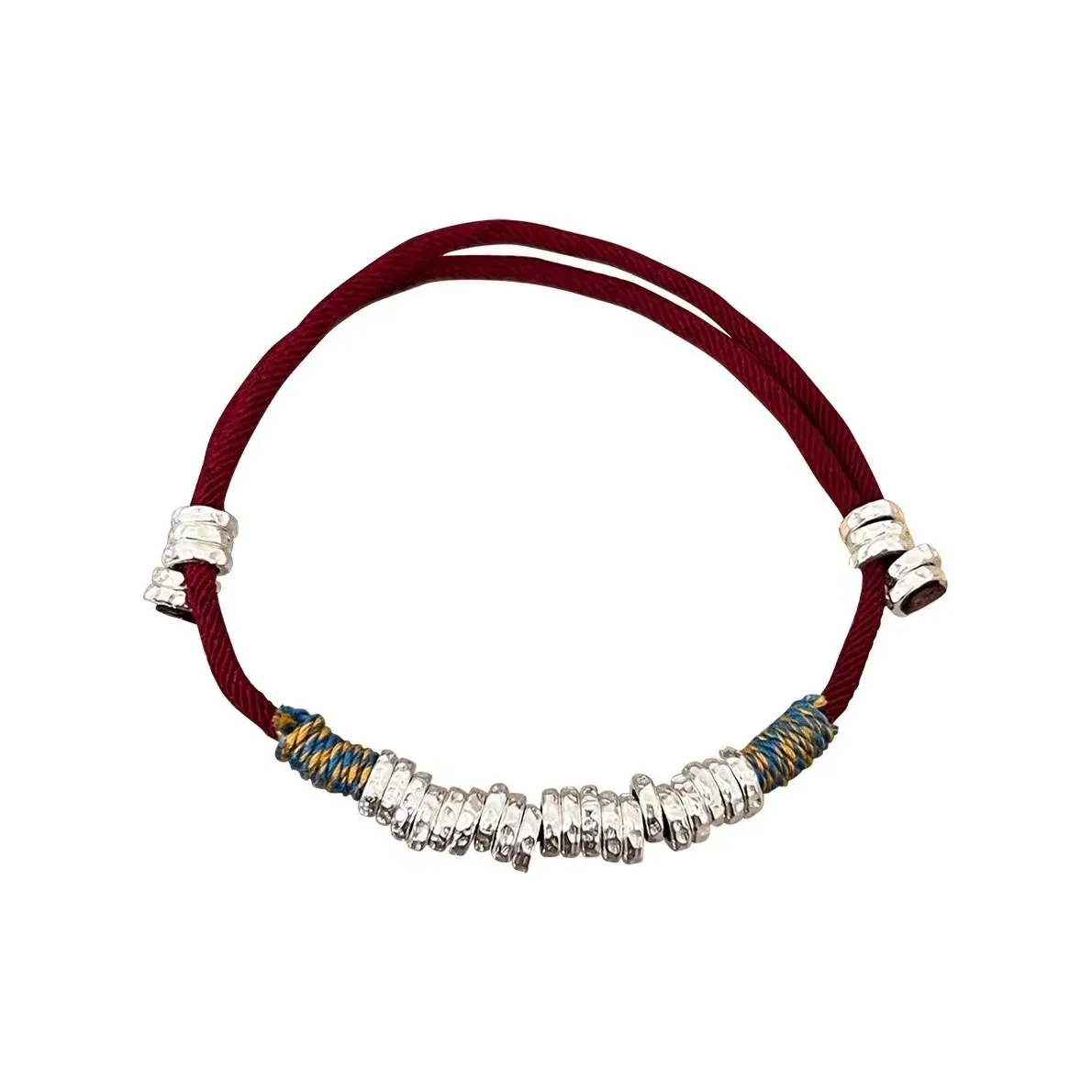 Yu Oval Bangle Хлопок Браслет Шнурки Унисекс