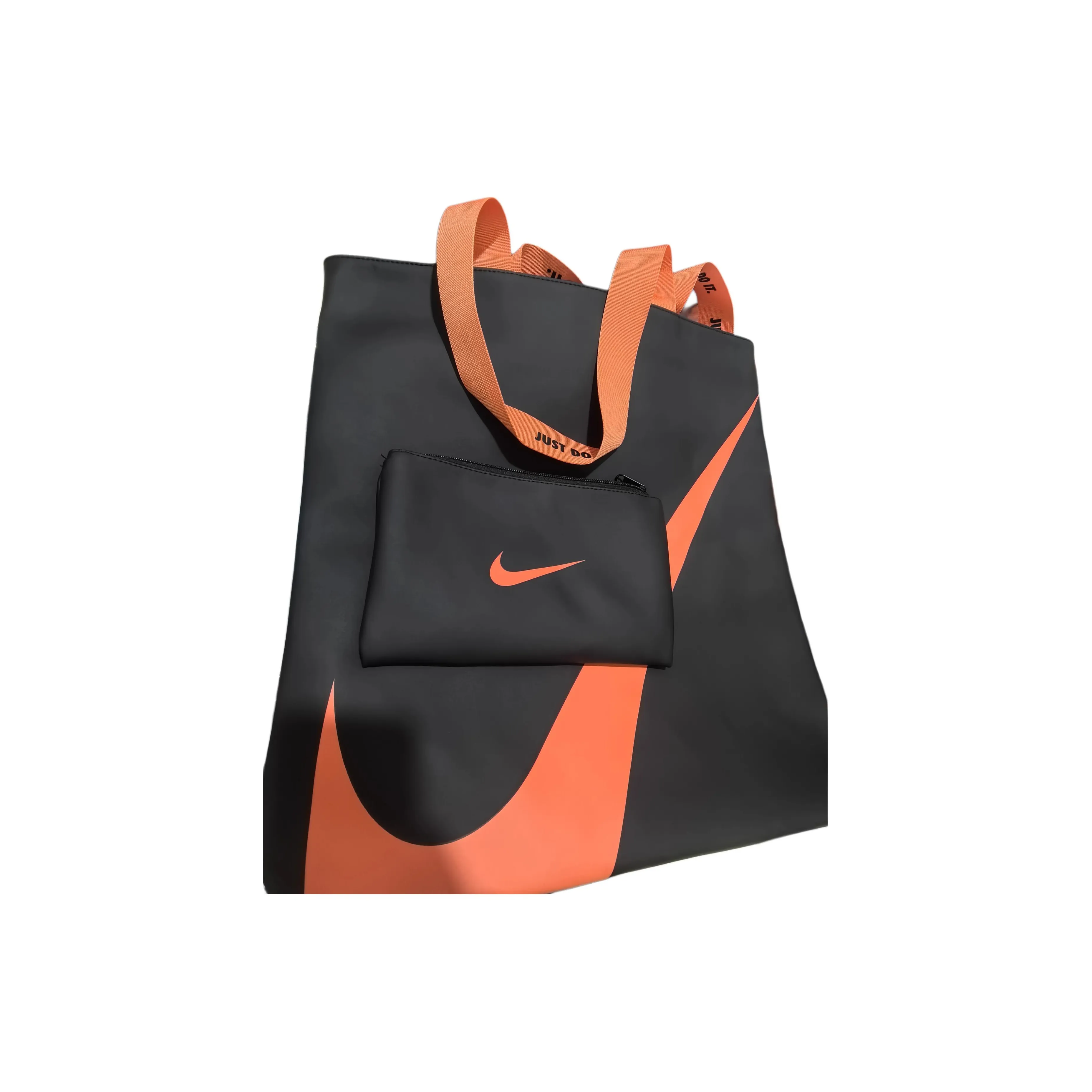 nike ПУ (полиуретан) Сумка-тоут Сумка через плечо Унисекс Черная