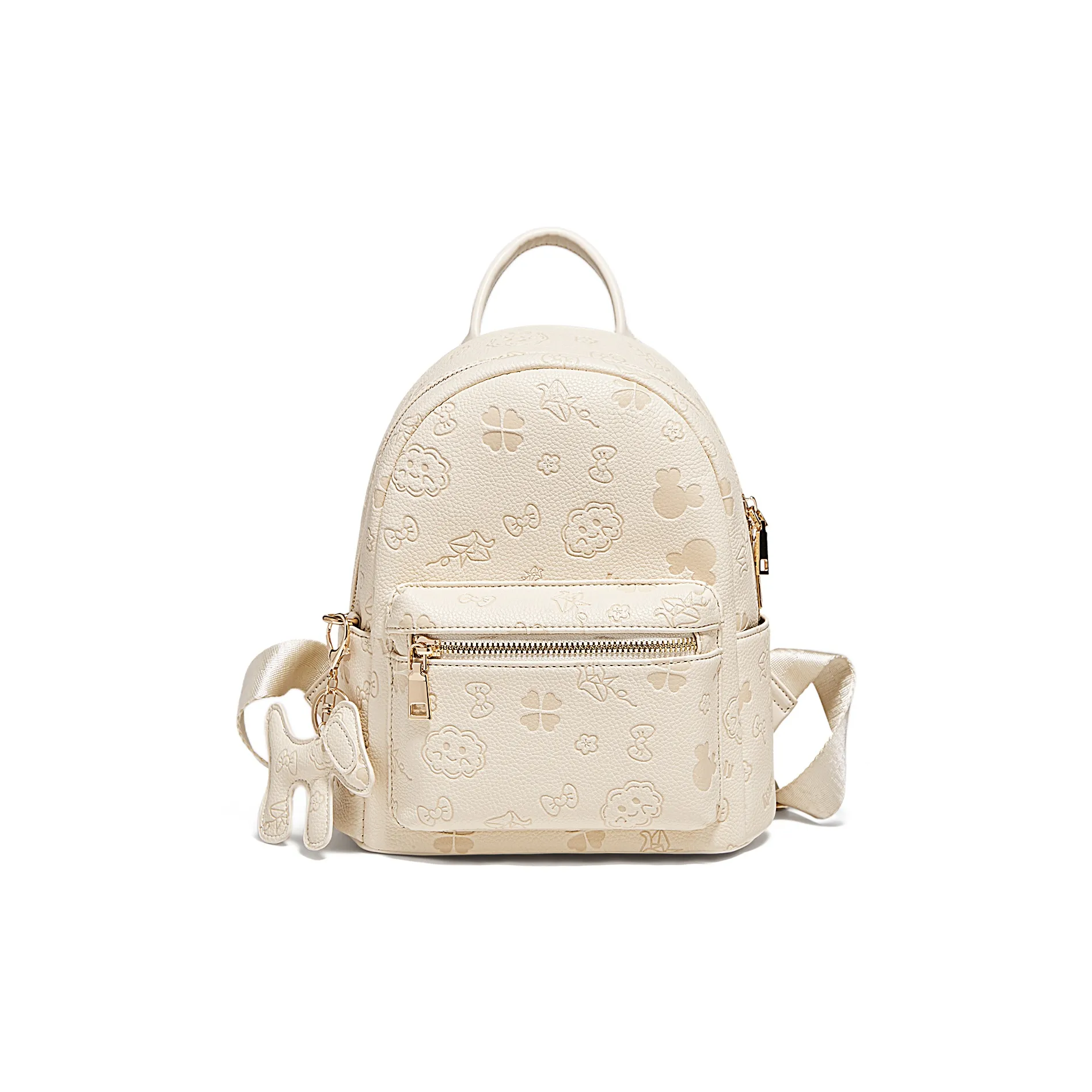 MARINO ORLANDI Рюкзак из синтетической кожи стандартный женский цвет экрю