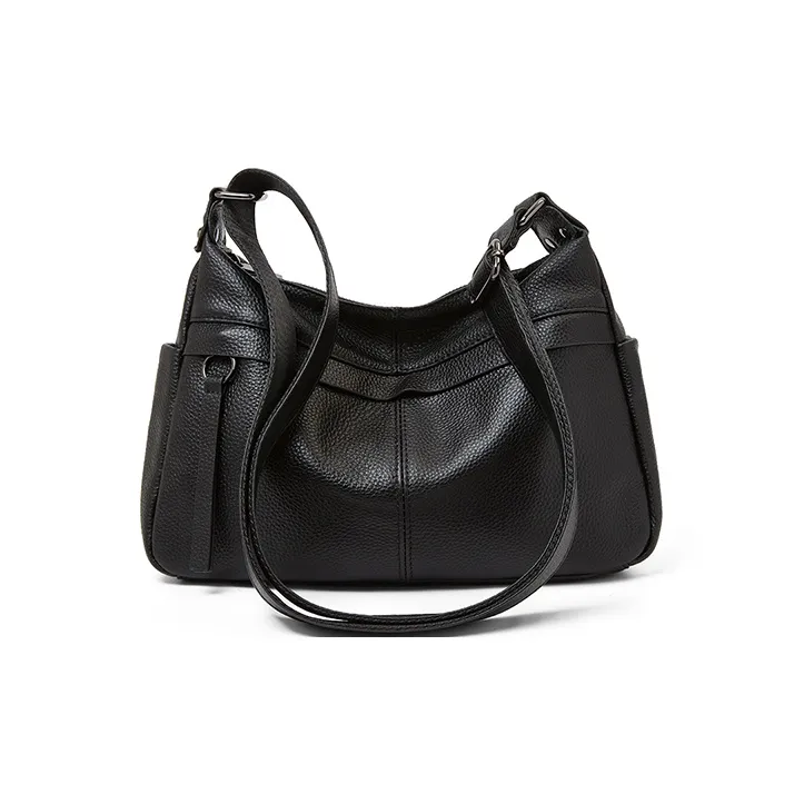 Old Man's Head Сумка через плечо из коровьей кожи обычная женская черная