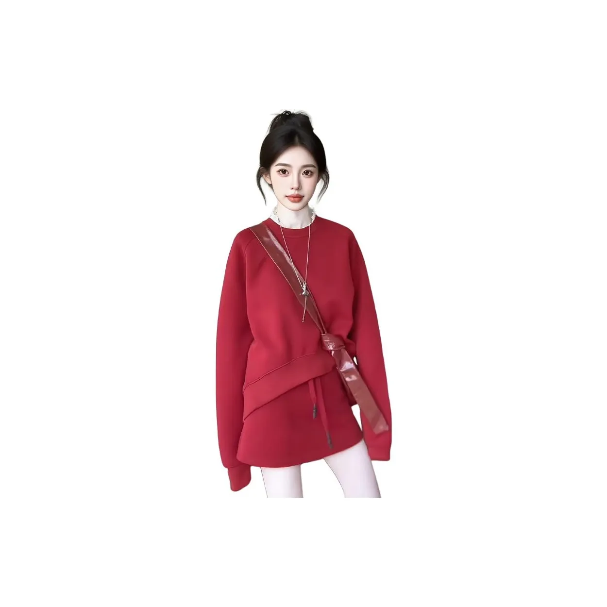 WOWI Красный Комплекты Женская Одежда Юбка-Куртка