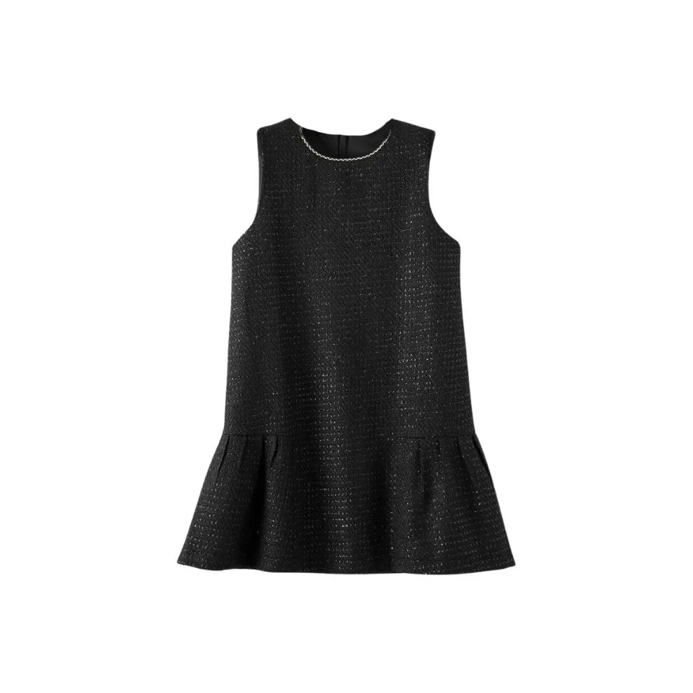 WANBAI Черное Женское Платье без Рукавов