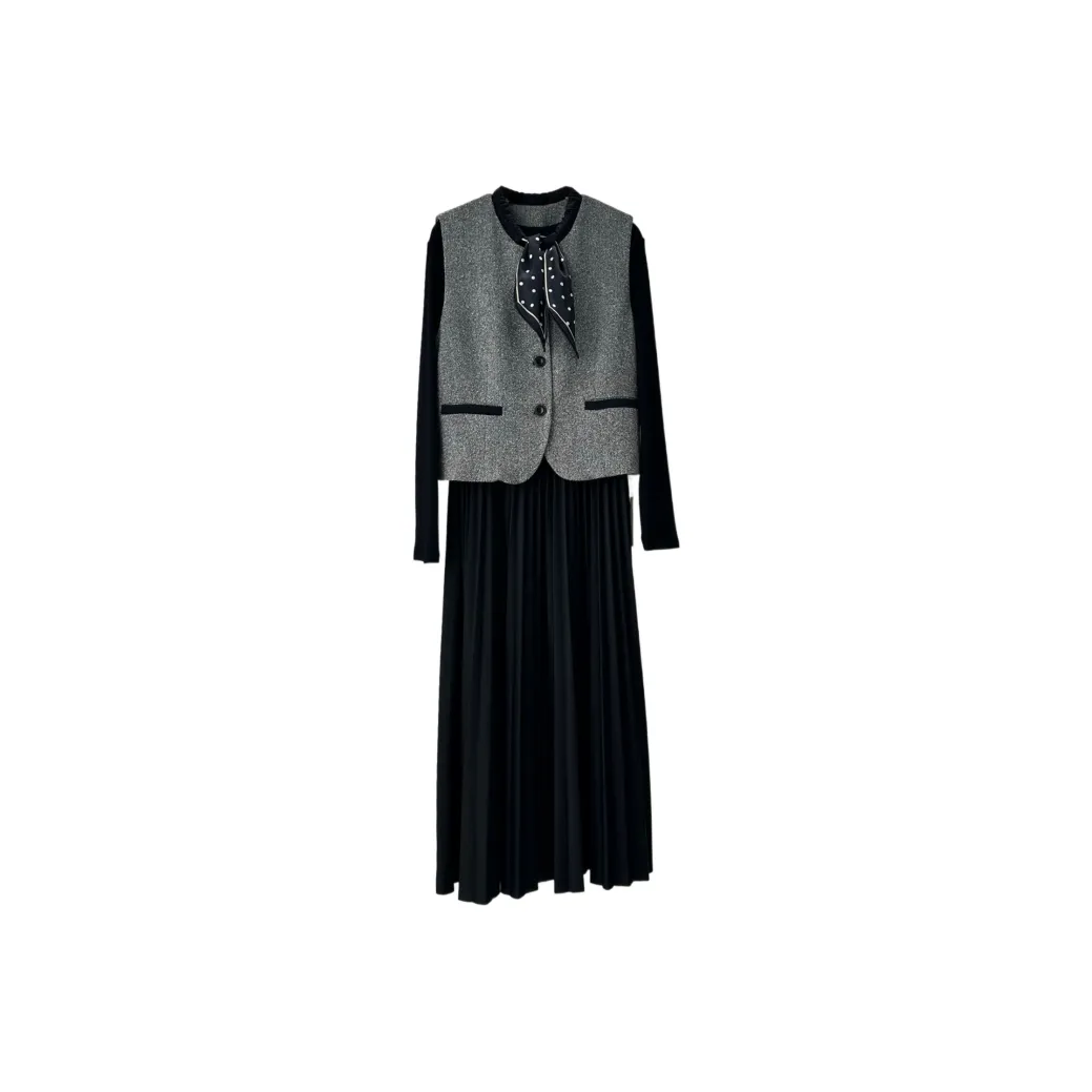 ARIADNAW STUDIO Платье Женское Длинное с Длинными Рукавами