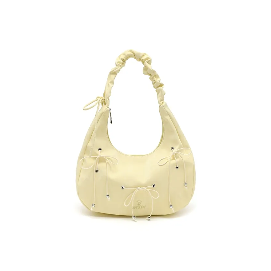 SNOOPY ПУ (полиуретан) Сумка через плечо Стандартная Женская Желтая