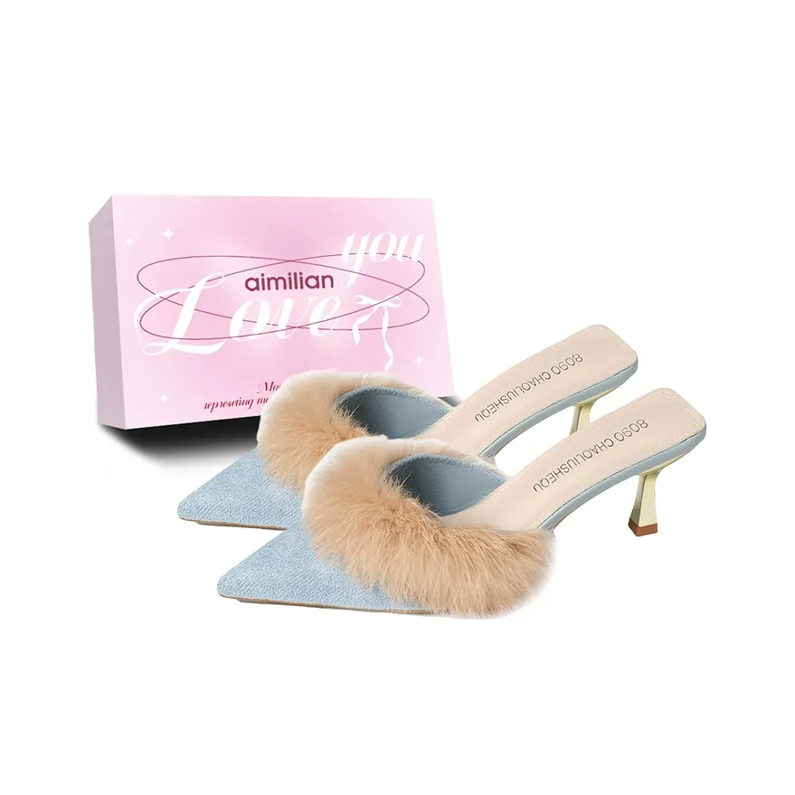 Aimilian Резиновая подошва Нет Особенный Эффект Домашние тапочки Женские