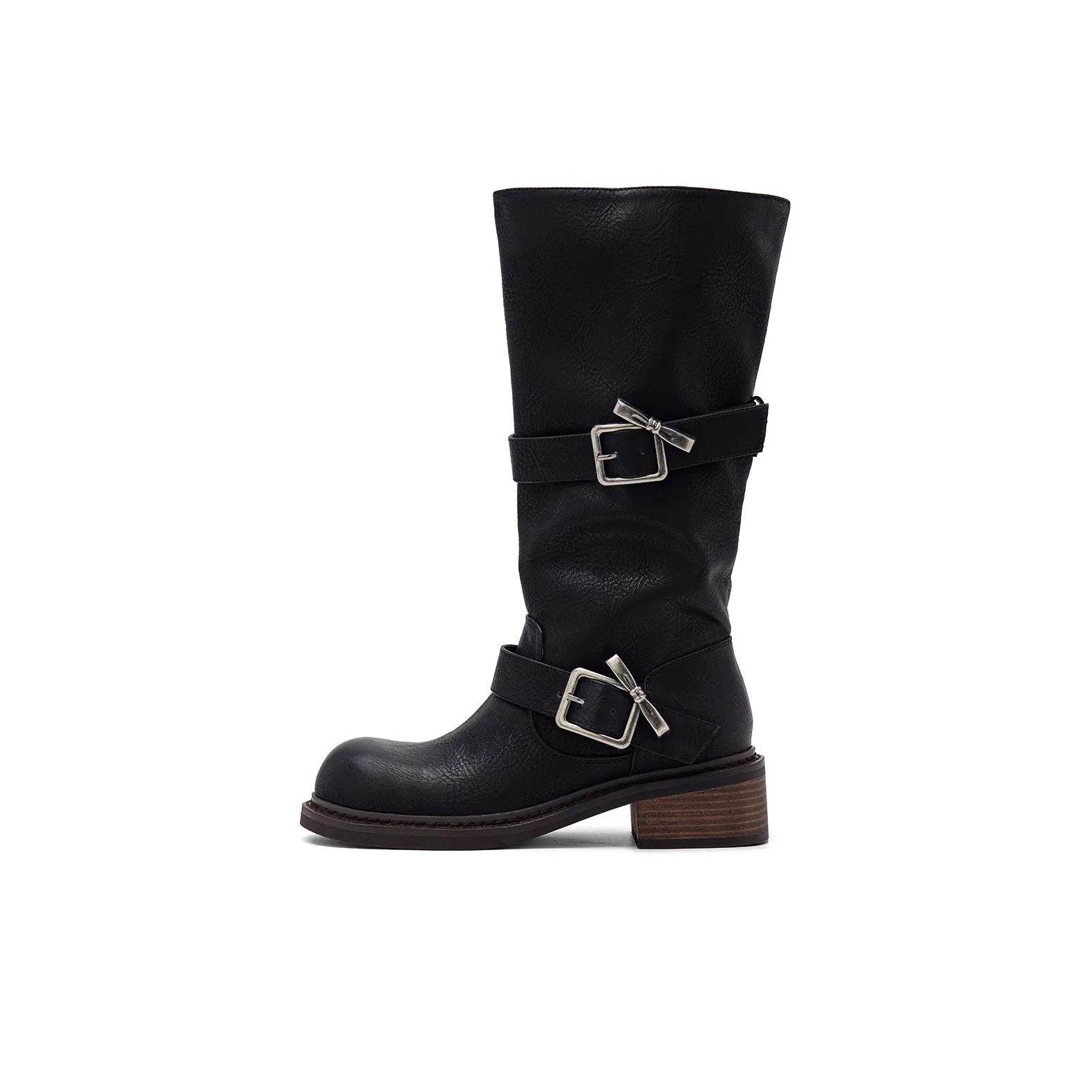 UNCLEWEN Hippie Denim Knee High Boots 5cm Женские