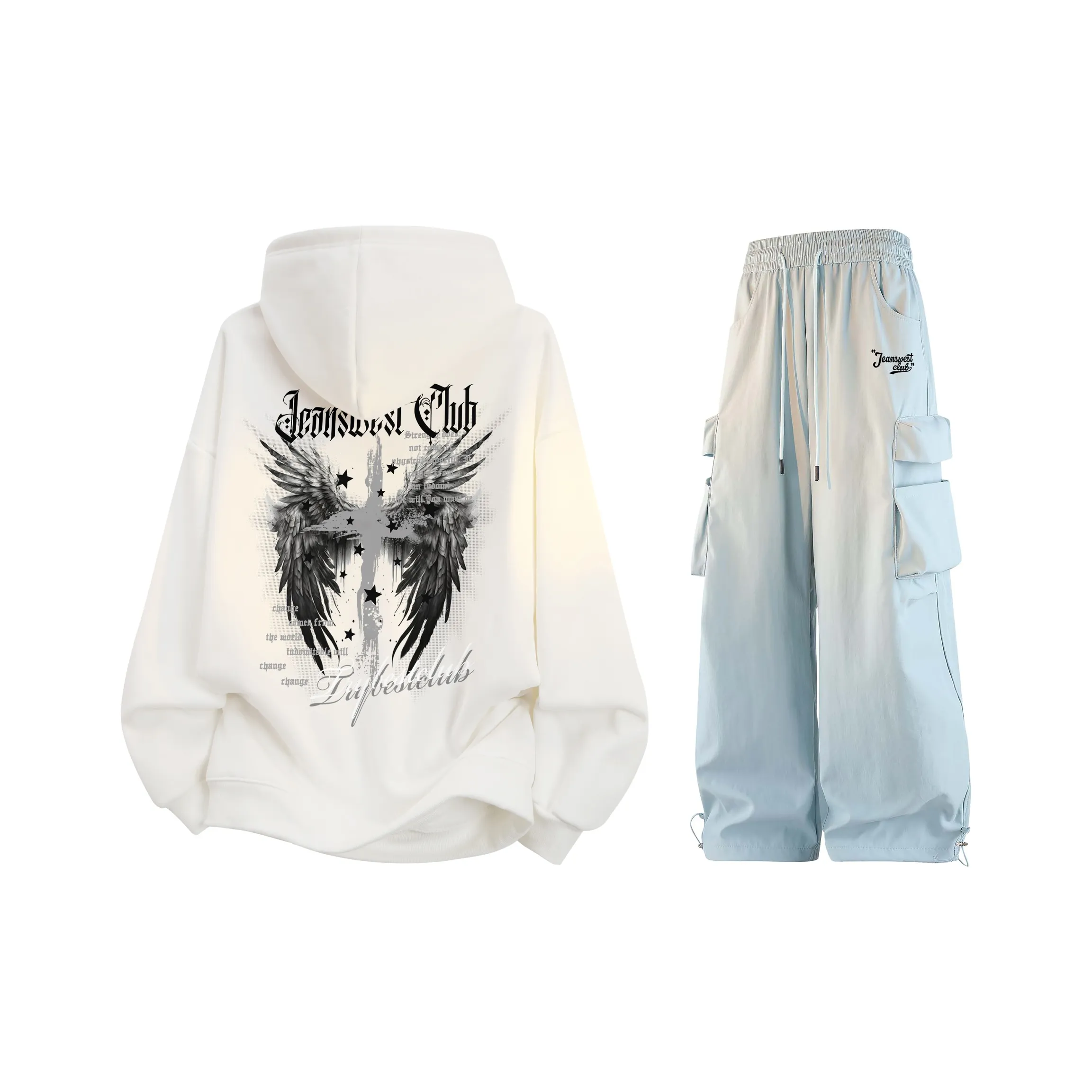 JEANSWEST CLUB Sweatshirt Sets Unisex